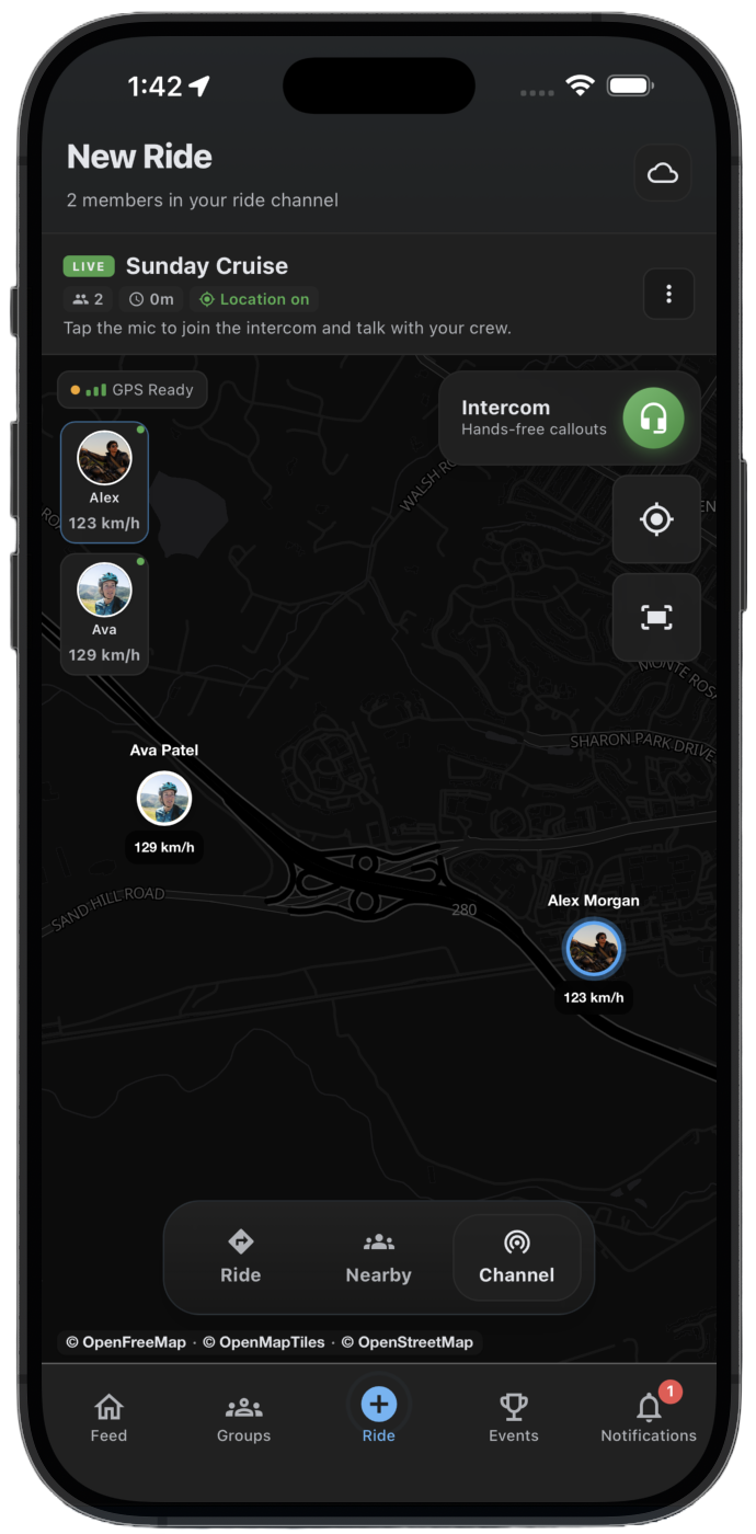 Voice Channel: hands-free talk on the road